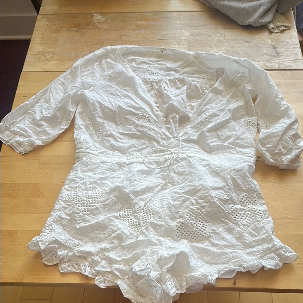 White Lace Women's Top